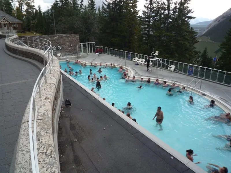 The pool at Banff Upper Hot Springs
